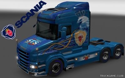 Мод "Scania T Highline STS Skin" для Euro Truck Simulator 2