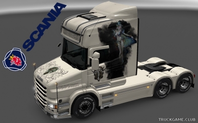 Мод "Scania T Topline Elf Skin" для Euro Truck Simulator 2