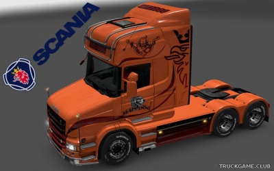 Мод "Scania T Topline Mad Dog Skin" для Euro Truck Simulator 2