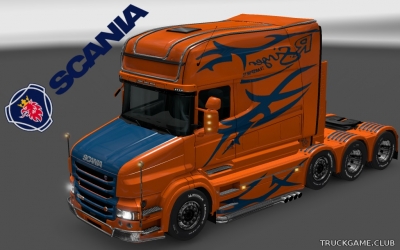 Мод "Scania T Longline R. Singer Skin" для Euro Truck Simulator 2