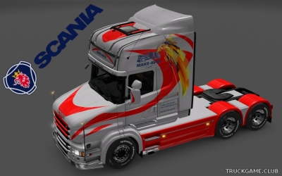 Мод "Scania T Topline Maks Avto Skin" для Euro Truck Simulator 2