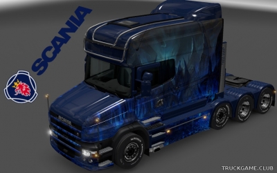 Мод "Scania T Longline Dracon Skin v2.0" для Euro Truck Simulator 2