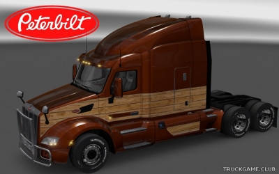 Мод "Peterbilt 579 Vintage Wood Skin" для Euro Truck Simulator 2