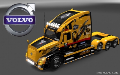 Мод "Volvo VNL 670 Big Mama Tattoo Skin" для Euro Truck Simulator 2