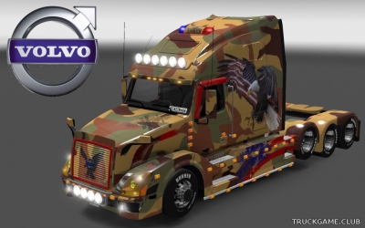 Мод "Volvo VNL 670 Military Skins" для Euro Truck Simulator 2