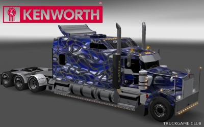 Мод "Kenworth W900 Long & Volvo VNL670 / VNL780 Abstraction Skin v2.0" для Euro Truck Simulator 2