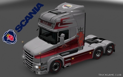 Мод "Scania T Topline Avtoreal Skin" для Euro Truck Simulator 2
