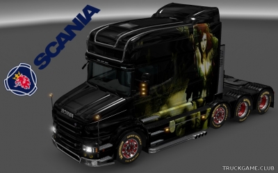Мод "Scania T Longline Poison Ivy Skin" для Euro Truck Simulator 2