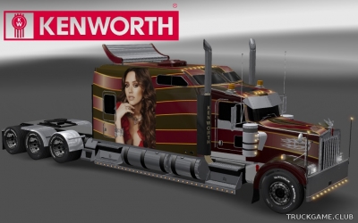 Мод "Kenworth W900 Long Strips Skins" для Euro Truck Simulator 2