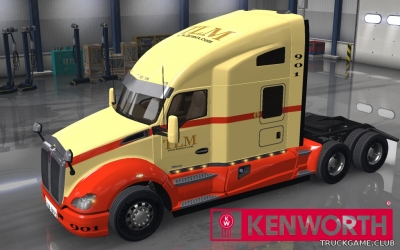Мод "Kenworth T680 TLM Skin & Trailer" для American Truck Simulator