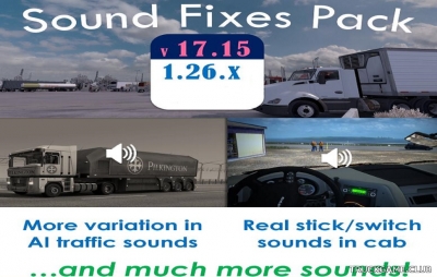 Мод "Sound Fixes Pack v17.15" для Euro Truck Simulator 2