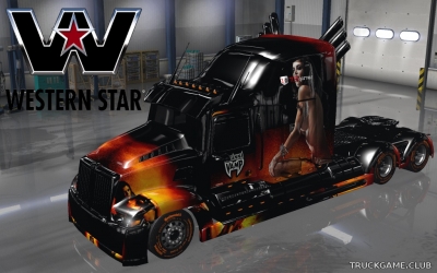 Мод "Western Star 5700 Optimus Prime" для American Truck Simulator
