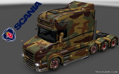 Мод "Scania T Longline Military Skins" для Euro Truck Simulator 2