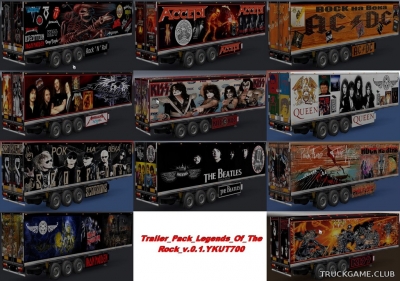 Мод "Legends Of The Rock Trailer Pack" для Euro Truck Simulator 2