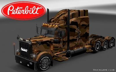 Мод "Peterbilt 389 Camouflage Skins" для Euro Truck Simulator 2