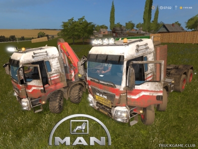 Мод "MAN TGS 41.570 8x8 Heavy NLD Hermer v1.0" для Farming Simulator 2017