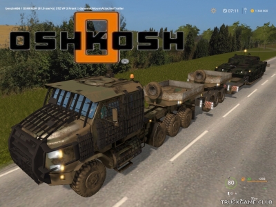 Мод "Oshkosh M1070A1 v1.0" для Farming Simulator 2017