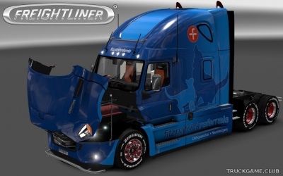 Мод "Freightliner Cascadia 2018 Fitzpatrick Referrals Skin" для Euro Truck Simulator 2