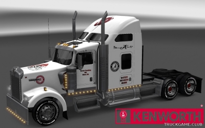 Мод "Kenworth W900 Alabama Crimson Tide Skin" для Euro Truck Simulator 2