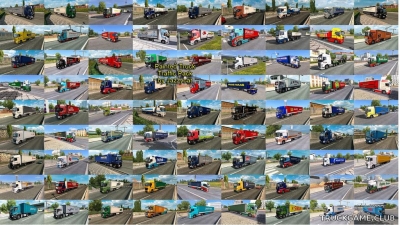 Мод "Painted truck traffic pack by Jazzycat v3.3" для Euro Truck Simulator 2