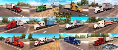 Мод "Painted truck traffic pack by Jazzycat v1.0.2" для American Truck Simulator