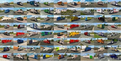 Мод "Painted bdf traffic pack by Jazzycat v1.6.1" для Euro Truck Simulator 2