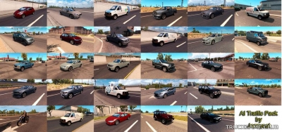 Мод "Ai traffic pack by Jazzycat v2.1" для American Truck Simulator