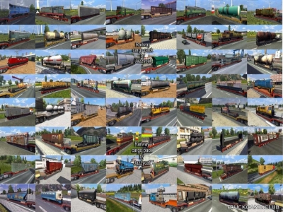 Мод "Railway cargo pack by Jazzycat v1.8.1" для Euro Truck Simulator 2