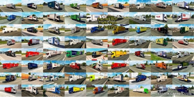 Мод "Пак БДФ со скинами реальных компаний в траффик v1.7" для Euro Truck Simulator 2