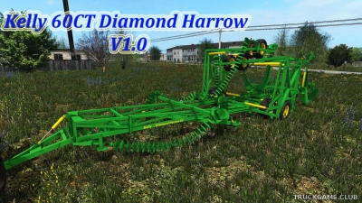 Мод "Kelly 60CT Diamond Harrow V 1.0" для Farming Simulator 2017