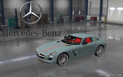 Мод "Mercedes SLS AMG" для Euro Truck Simulator 2