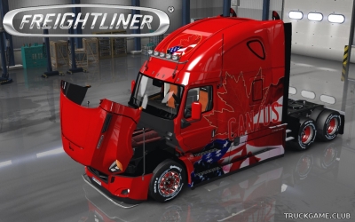 Мод "Freightliner Cascadia 2018 CAN-US Skin" для Euro Truck Simulator 2