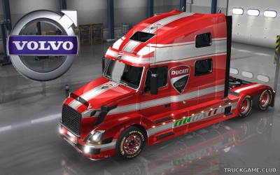 Мод "Volvo VNL 780 Ducati Style & Trailer" для Euro Truck Simulator 2