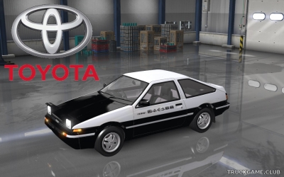 Мод "Toyota Sprinter Trueno AE86 v1.0" для Euro Truck Simulator 2