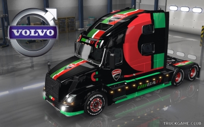 Мод "Volvo VNL 780 Ducati Sport Skin" для Euro Truck Simulator 2