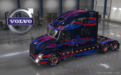 Мод "Volvo VNL 780 Yamaha Style & Trailer" для Euro Truck Simulator 2