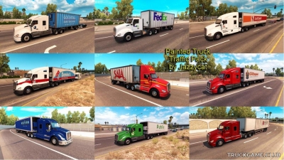 Мод "Painted truck traffic pack by Jazzycat v1.1" для American Truck Simulator
