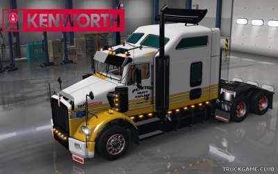 Мод "Kenworth T800 Porter Hire Skin & Trailer" для Euro Truck Simulator 2