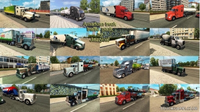 Мод "American truck traffic pack by Jazzycat v1.5" для Euro Truck Simulator 2