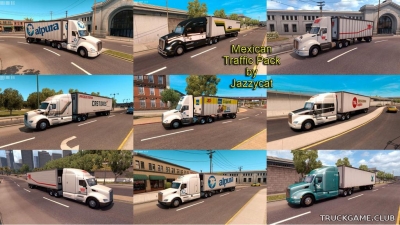 Мод "Mexican traffic pack by Jazzycat v1.1" для American Truck Simulator