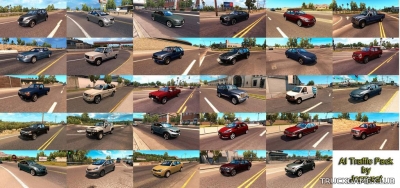 Мод "Ai traffic pack by Jazzycat v2.4" для American Truck Simulator