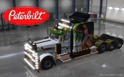 Мод "Peterbilt 389 Jessica Alba Skin" для Euro Truck Simulator 2