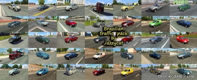 Мод "Brazilian traffic pack by Jazzycat v1.7.1" для Euro Truck Simulator 2