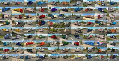 Мод "Painted bdf traffic pack by Jazzycat v1.8" для Euro Truck Simulator 2