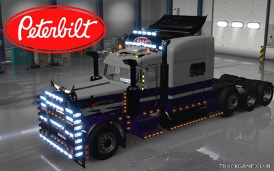 Мод "Peterbilt 389 Purple Run Skin" для Euro Truck Simulator 2