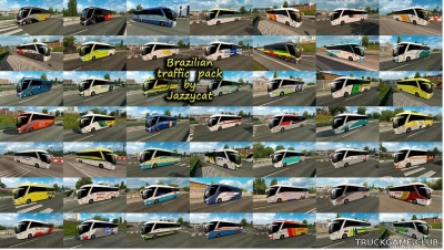 Мод "Brazilian traffic pack by Jazzycat v1.8" для Euro Truck Simulator 2