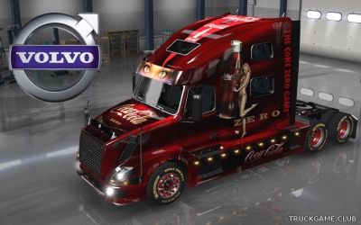 Мод "Volvo VNL 780 Coca-Cola Skin & Trailer" для Euro Truck Simulator 2