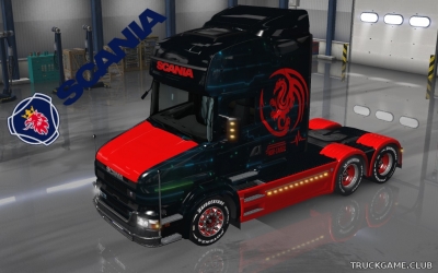 Мод "Scania T Topline Nor Cargo Skin" для Euro Truck Simulator 2