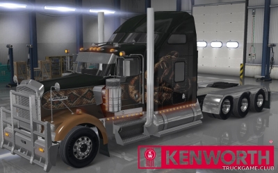 Мод "Kenworth W900 Tri-Drive v4.0" для American Truck Simulator
