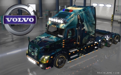 Мод "Volvo VNL 670 New Style 29 Skin & Trailer" для Euro Truck Simulator 2